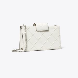 کیف کراس‌بادی زنانه Tory Burch مدل Mini Fleming  in ivory, size OS ivory