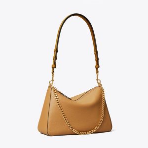 کیف دوشی زنانه Tory Burch مدل Perry   in brown, size OS قهوه‌ای