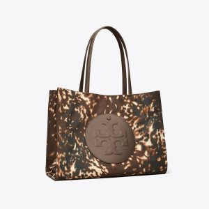کیف توت زنانه Tory Burch مدل Ella Printed Nylon Small  in brown, size OS قهوه‌ای