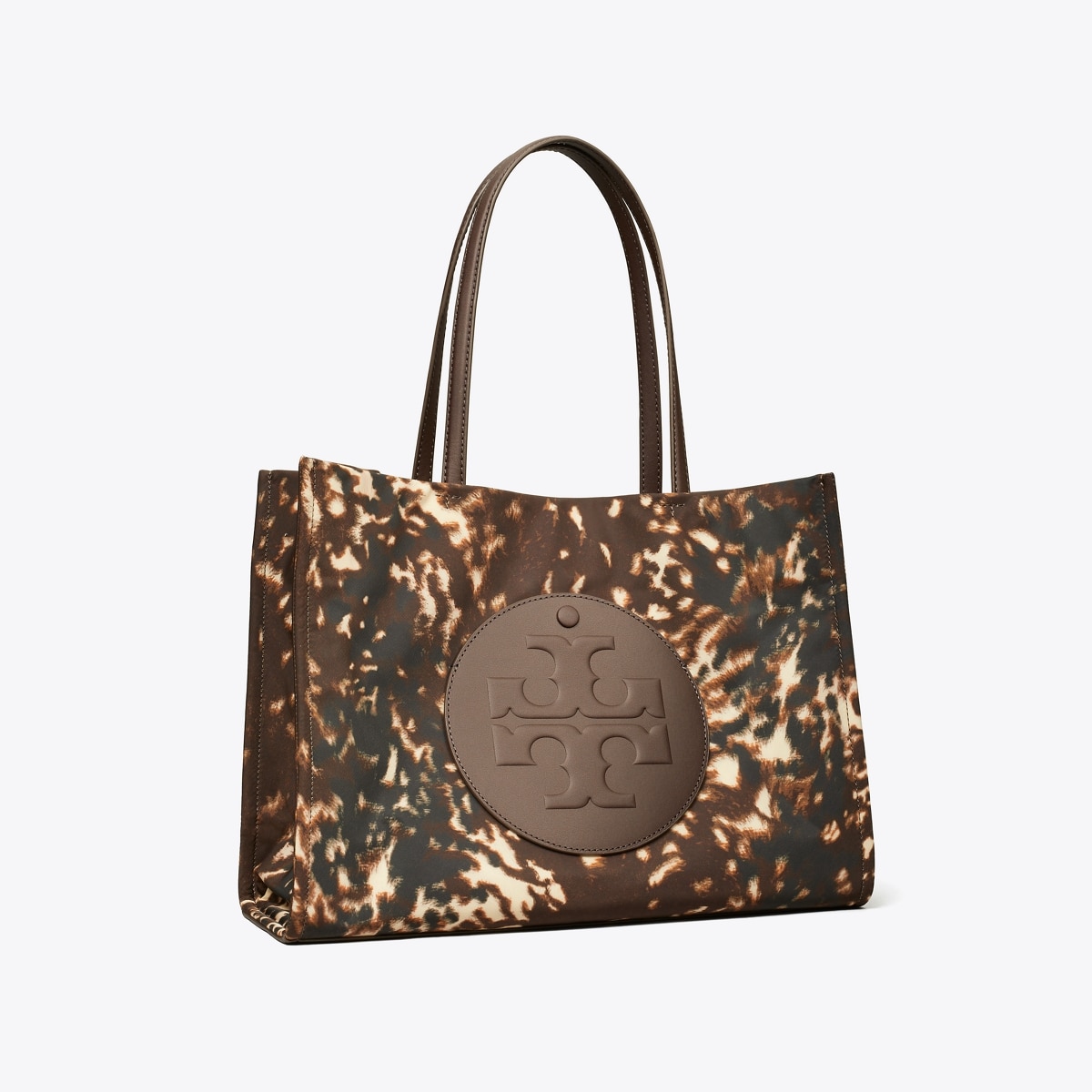 کیف توت زنانه Tory Burch مدل Ella Printed Nylon Small in brown, size OS قهوهای