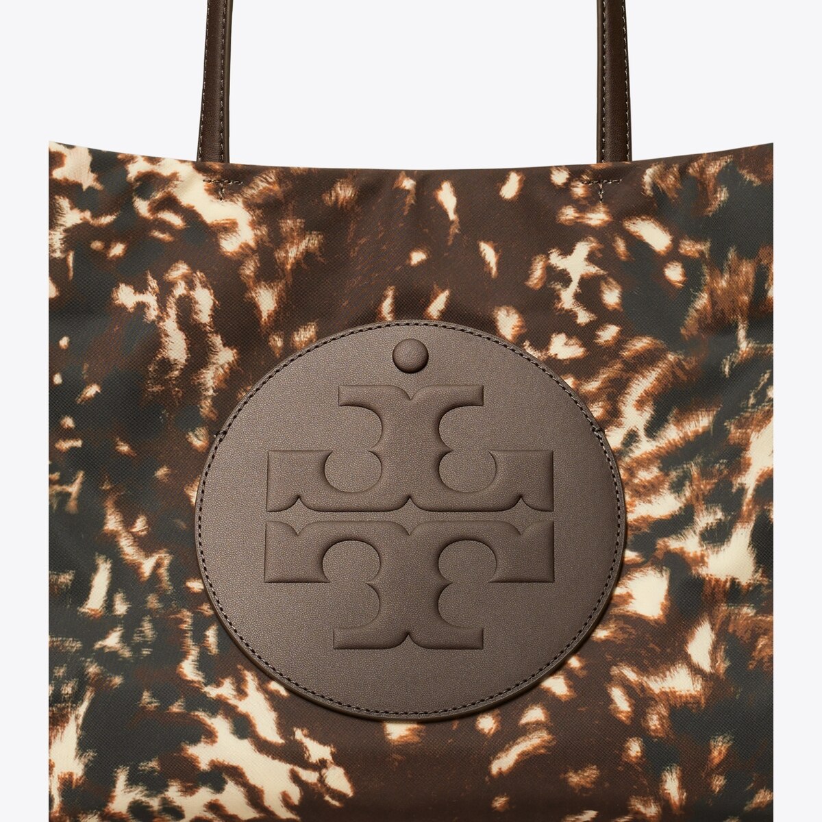 کیف توت زنانه Tory Burch مدل Ella Printed Nylon Small in brown, size OS قهوهای