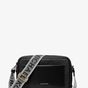 کیف کراس‌بادی زنانه Michael Kors مدل Maeve Large Signature Logo مشکی