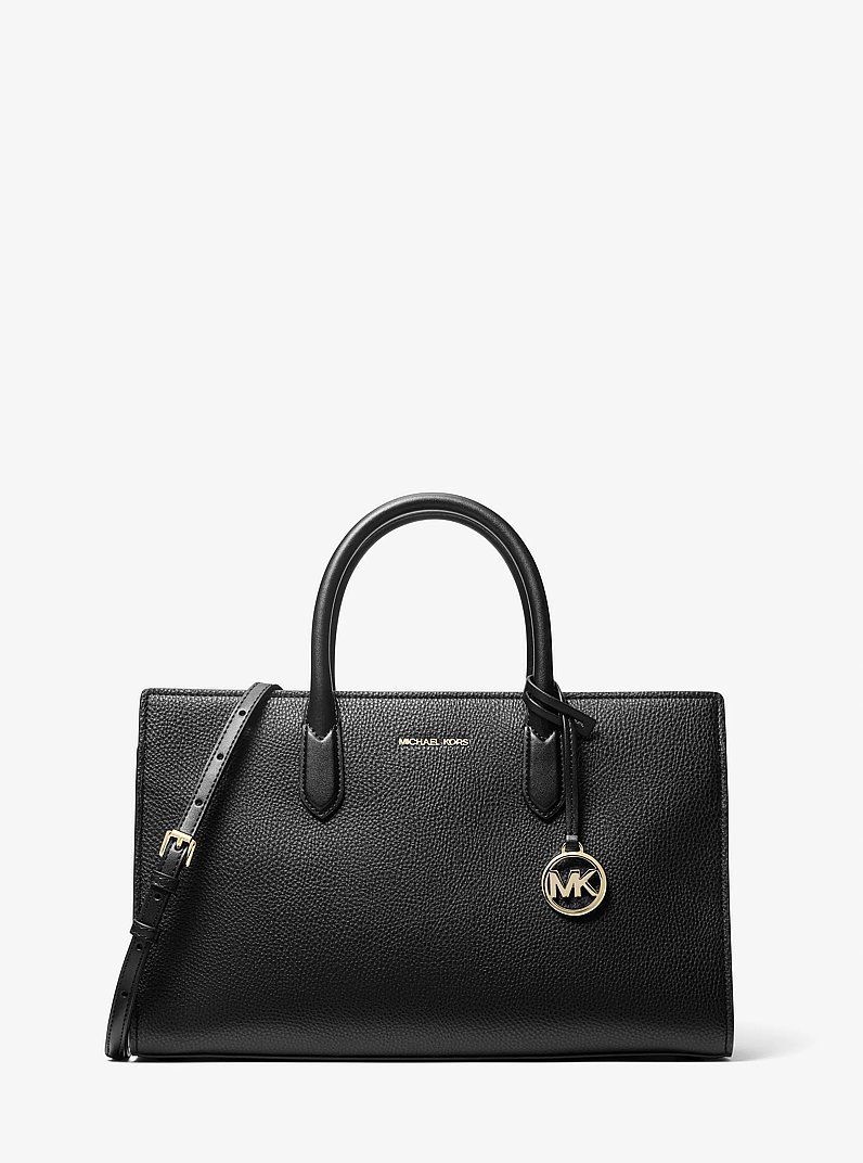 کیف دستی زنانه Michael Kors مدل Scarlett Medium Textured مشکی