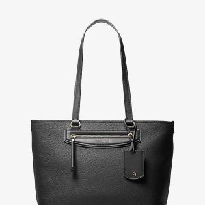 کیف توت زنانه Michael Kors مدل Jet Set Travel Medium Pebbled Leather مشکی