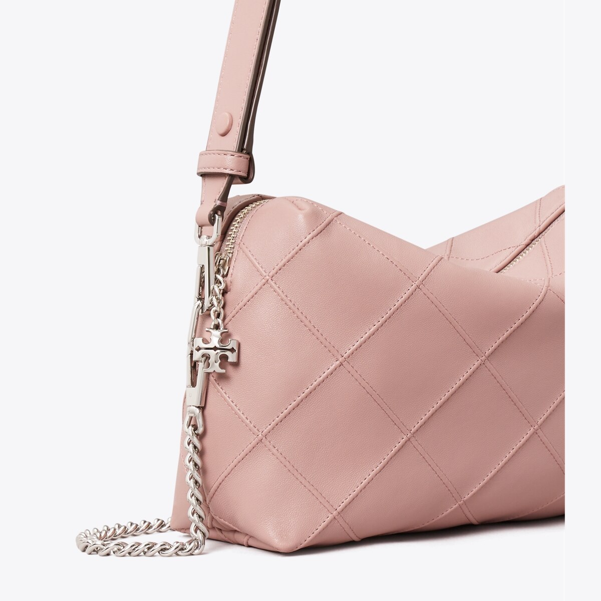 کیف کراسبادی زنانه Tory Burch مدل Large Fleming Soft in pink, size OS pink