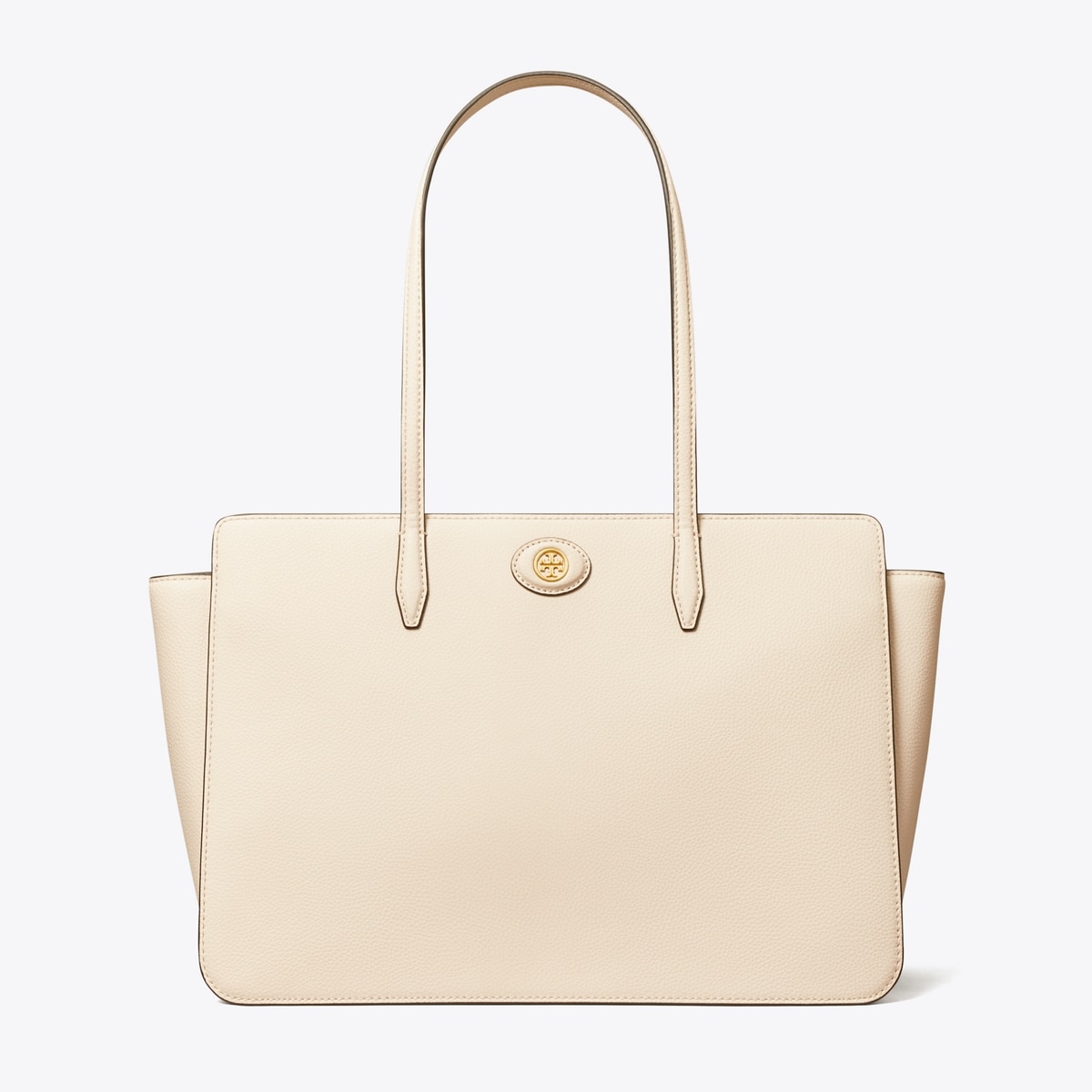کیف توت زنانه Tory Burch مدل Robinson Pebbled in white, size OS سفید