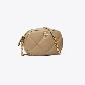 کیف زنانه Tory Burch مدل Kira Diamond Quilt Camera in beige, size OS beige