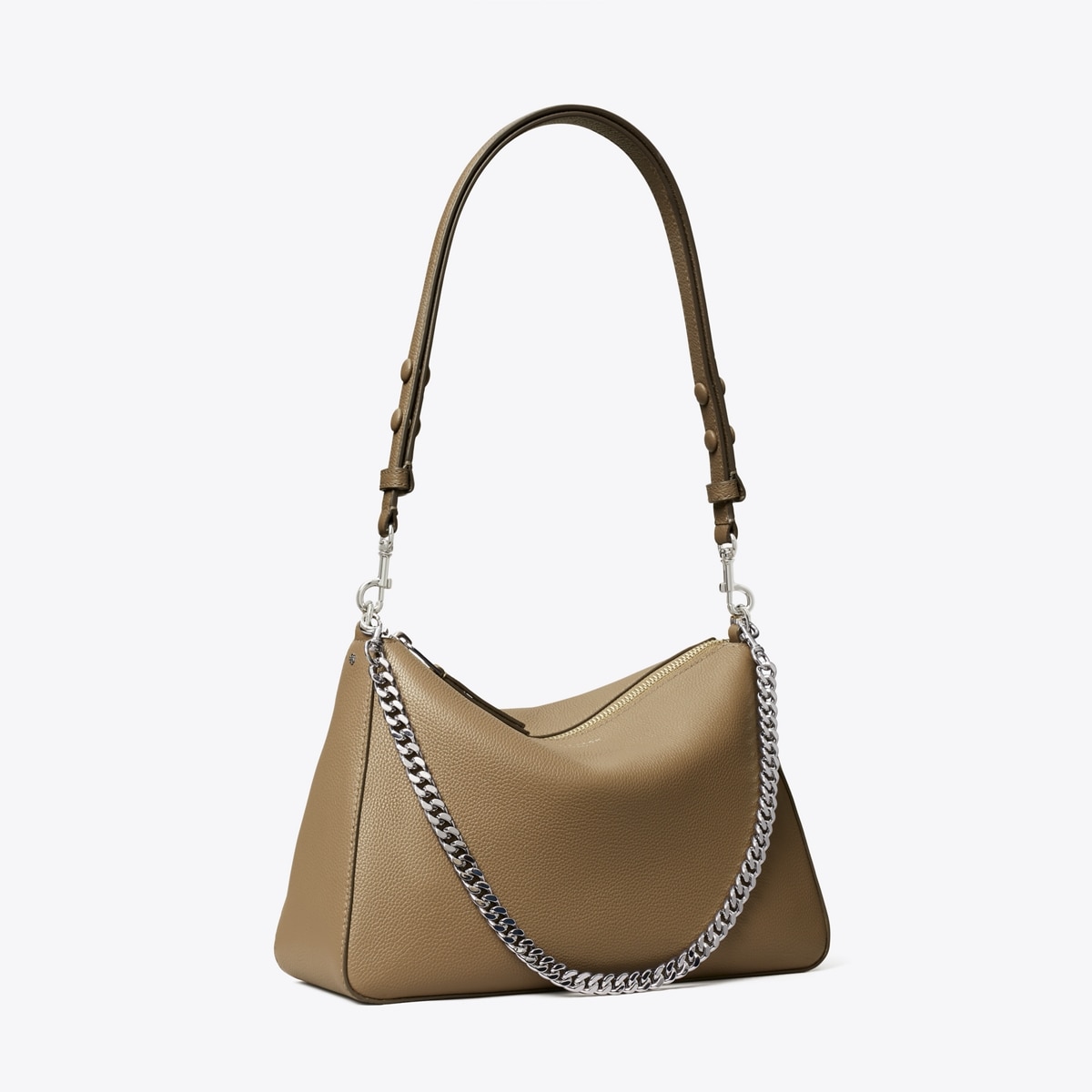 کیف دوشی زنانه Tory Burch مدل Perry in gray, size OS gray