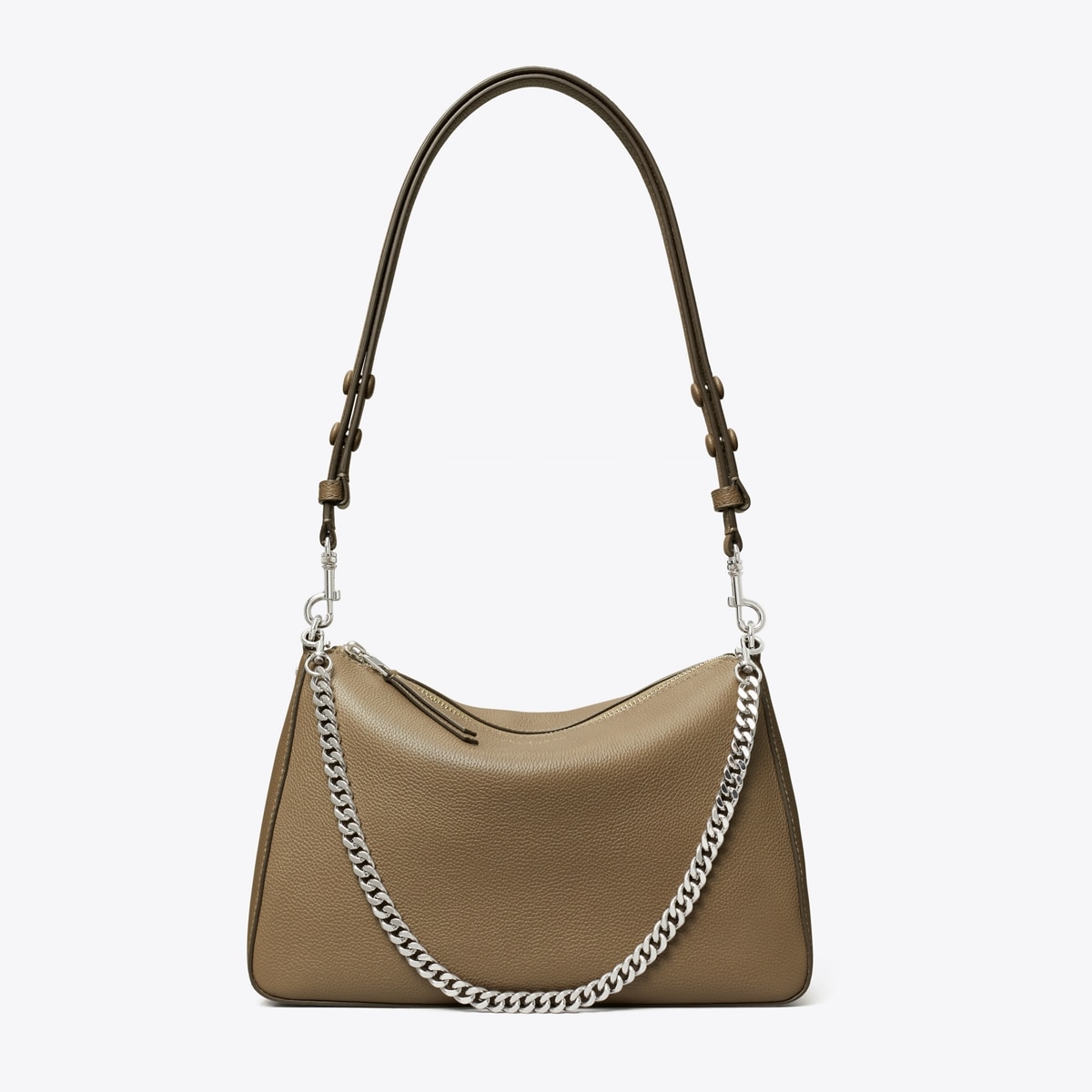 کیف دوشی زنانه Tory Burch مدل Perry in gray, size OS gray